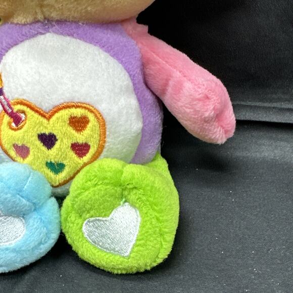 Vintage Care Bears Work of Heart Bear Plush Rainbow Hearts Paint Palette - Picture 5 of 11